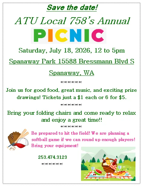 Save the date Picnic