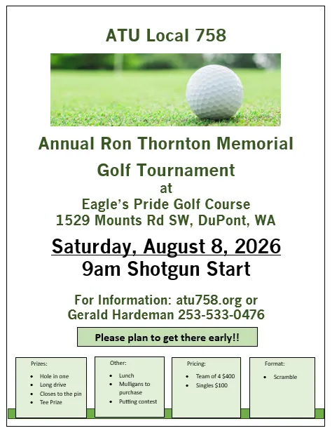 ATU 758 Golf Tournament